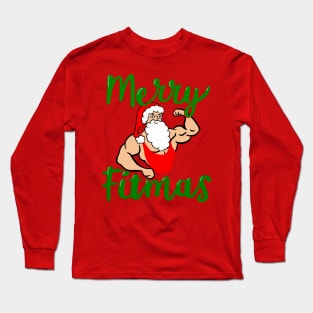 Swole Santa Merry Fitmas Long Sleeve T-Shirt